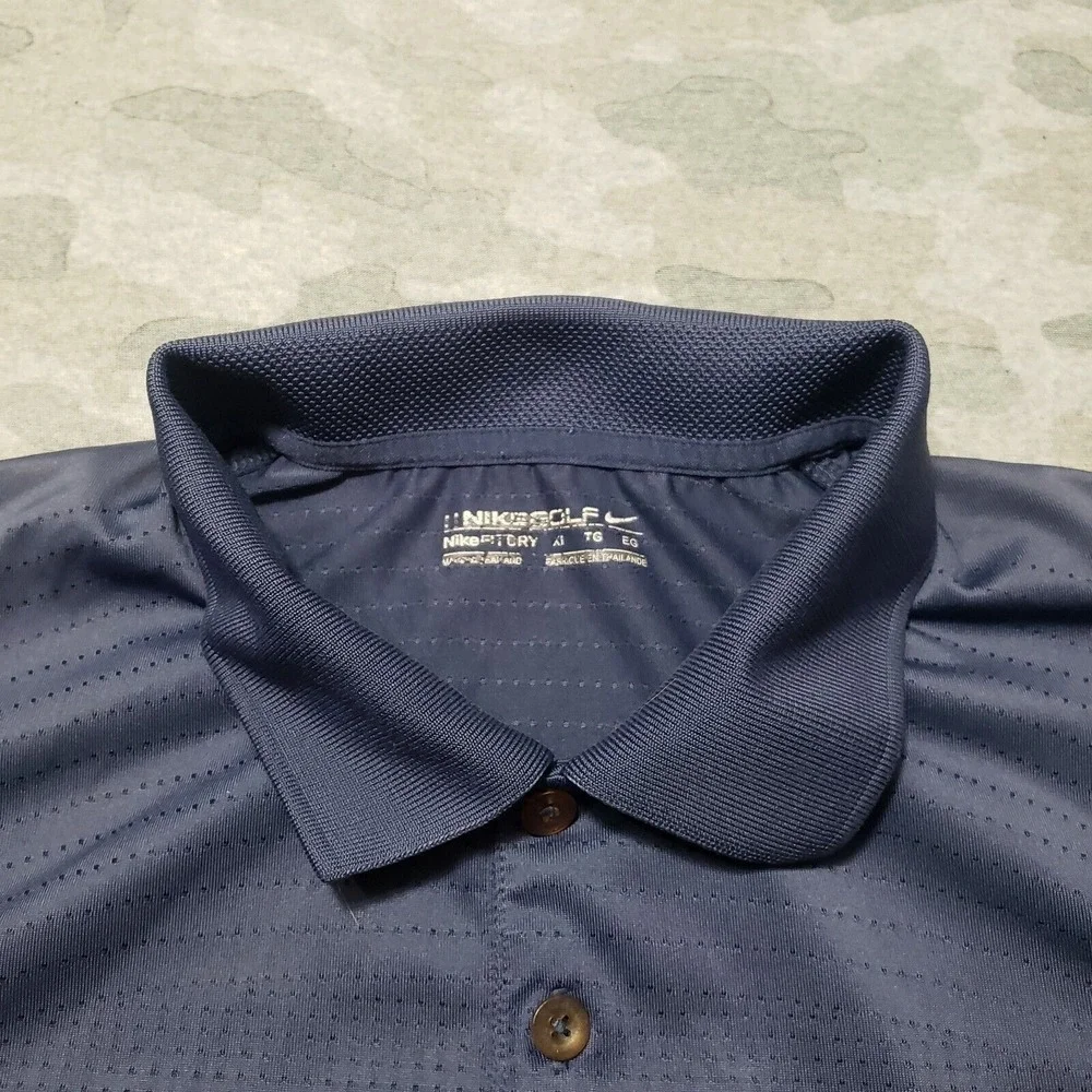 Nike Golf Polo Shirt Mens XL Blue Short Sleeve Casual‎